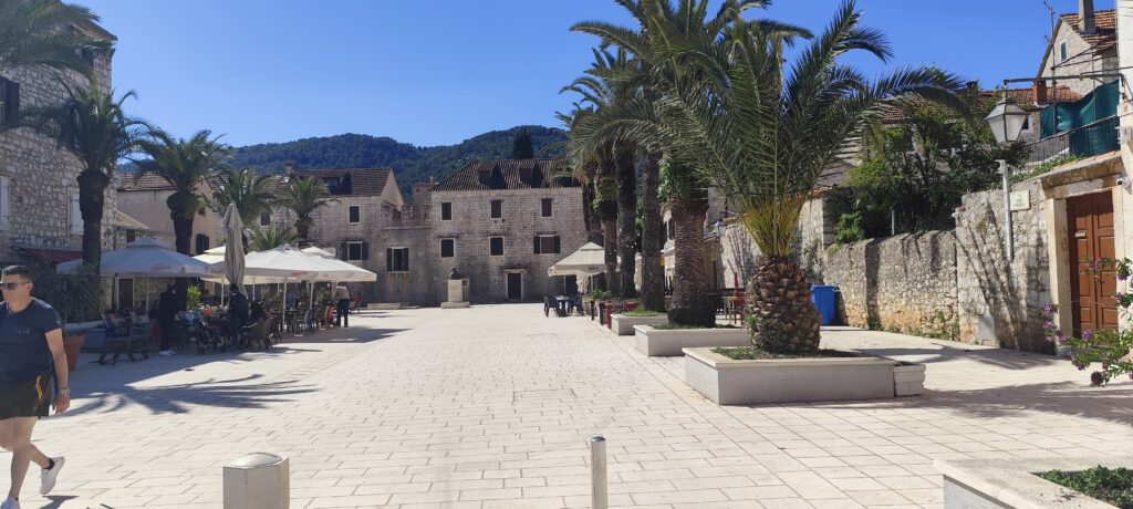 Hauptplatz von Stari Grad Zentraler Platz in der Altstadt von Stari Grad auf der Insel Hvar