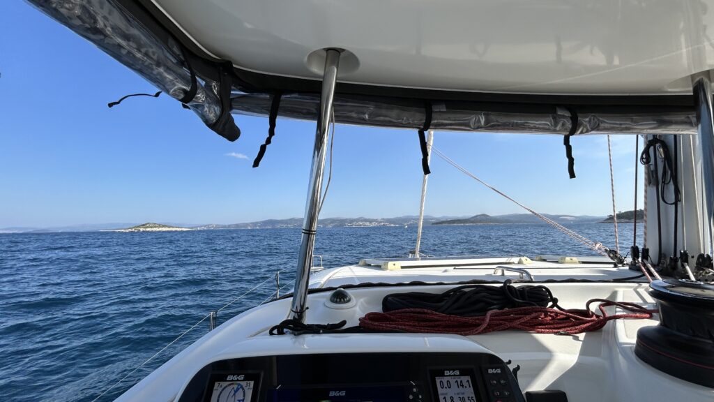 Lagoon 42 unter Segeln Lagoon 42 unter Segeln beim Segeltörn mit Freunden in Kroatien