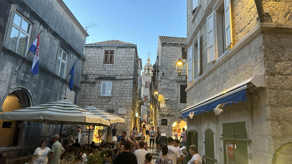 Enge Gassen in der Altstadt von Korčula